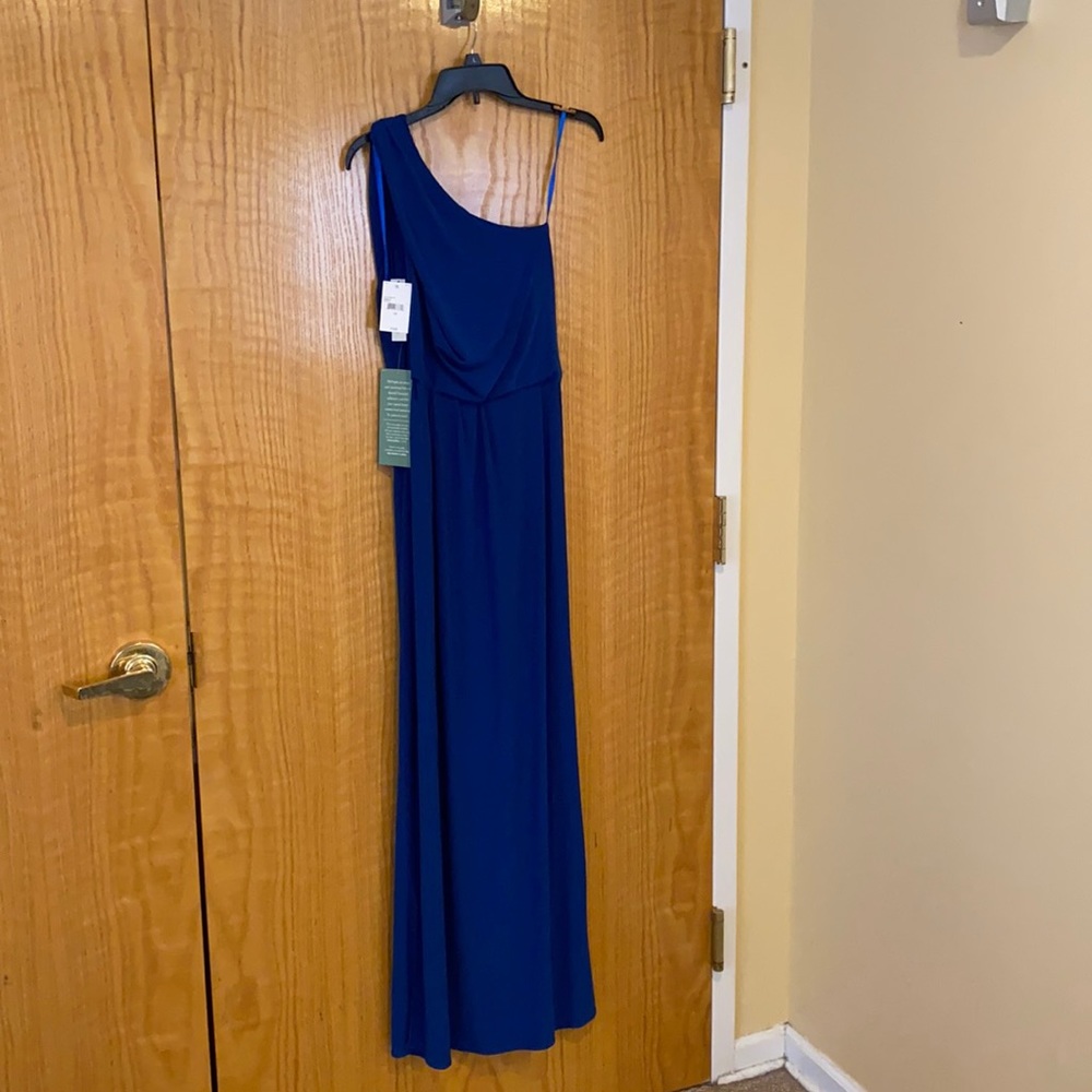 Cobalt blue formal maxi dress